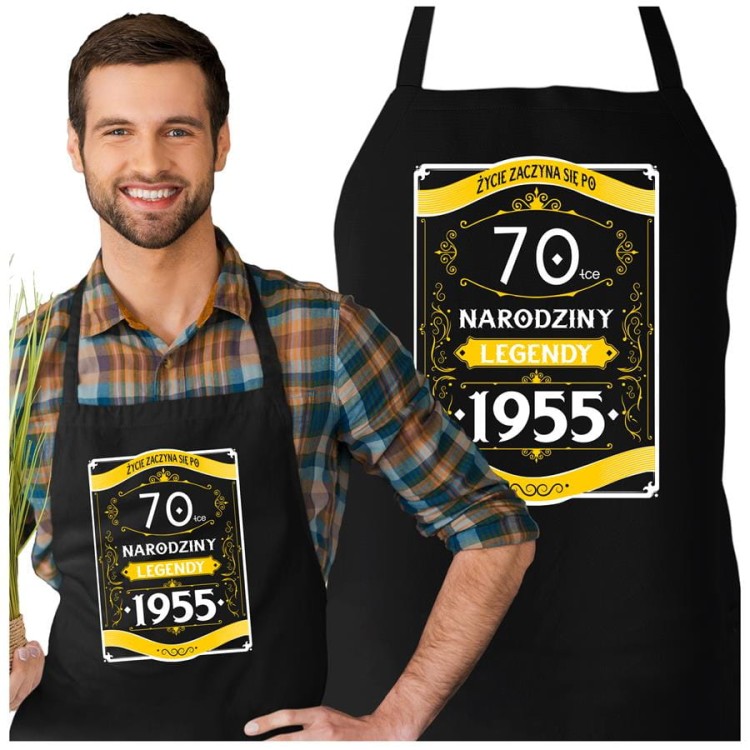 Fartuch na 50 urodziny prezent urodzinowy z napisem ŻYCIE ZACZYNA SIĘ PO 50-TCE NARODZINY LEGENDY 1975 (1).jpg