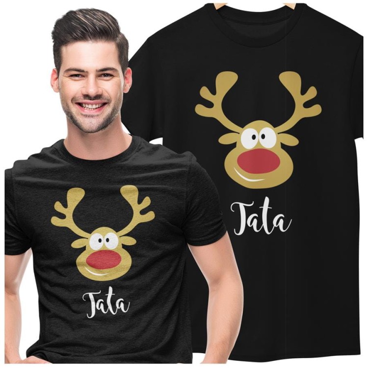 KOSZULKA ŚWIĄTECZNA Z RENIFEREM DLA TATY NA ŚWIĘTA KOLOR CZARNY  (2).jpg