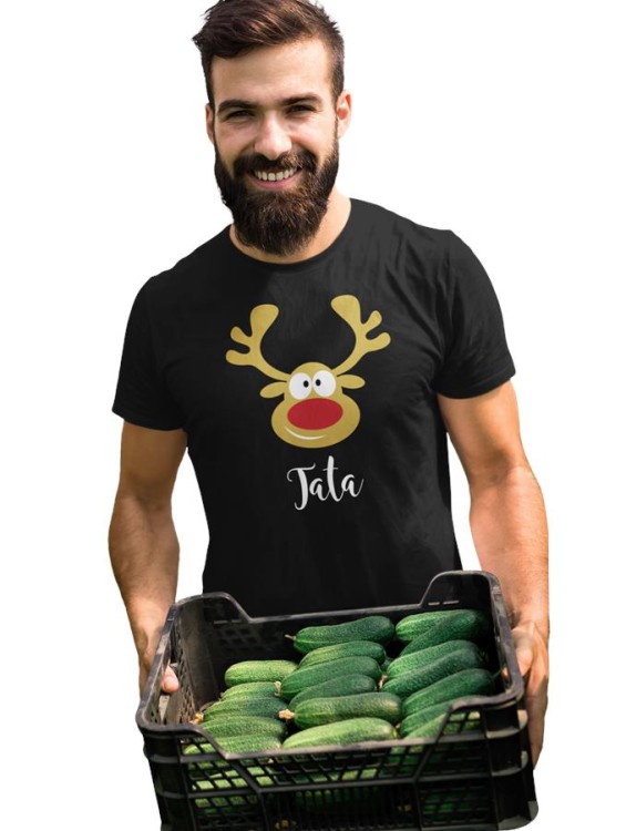KOSZULKA ŚWIĄTECZNA Z RENIFEREM DLA TATY NA ŚWIĘTA KOLOR CZARNY  (2).jpg