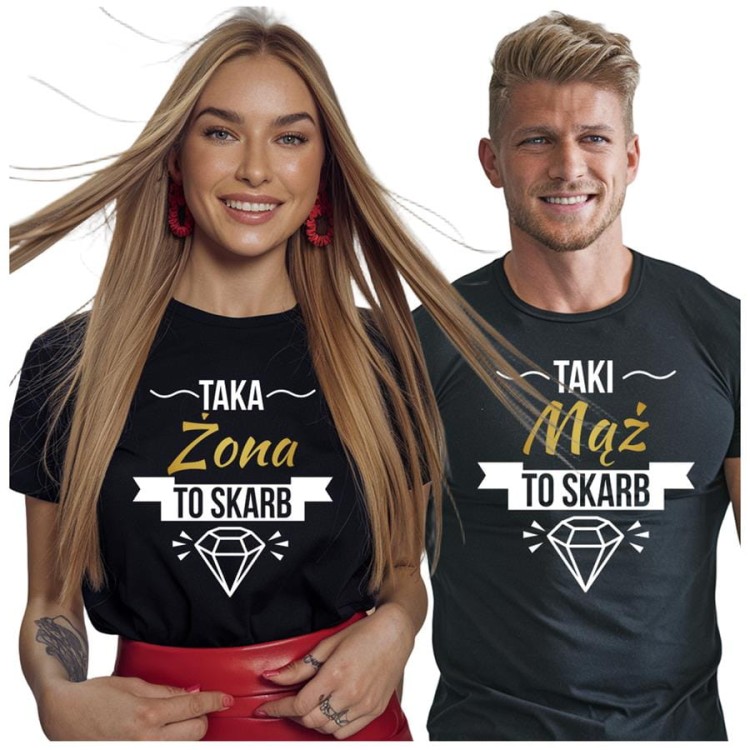 KOSZULKI DLA PAR NA WALENTYNKI PREZENT MĄŻ I ŻONA SKARB.jpg