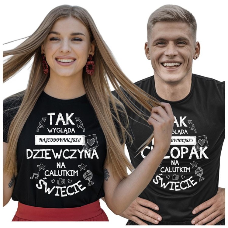 KOSZULKI DLA PAR NA WALENTYNKI PREZENT NAJCUDOWNIEJSZY CHŁOPAK I DZIEWCZYNA NA ŚWIECIE.jpg