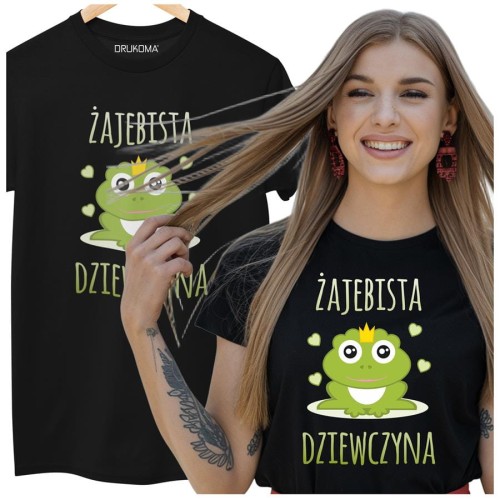 KOSZULKA DLA DZIEWCZYNY NA WALENTYNKI PREZENT ŻAJEBISTA DZIEWCZYNA KOLOR CZARNY (1).jpg