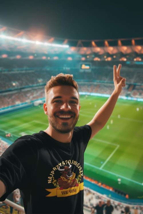 Koszulka dla Chłopaka modny prezent na Walentynki lub Urodziny stylowa koszulka z napisem Najprzystojniejszy we wsi (1).jpg