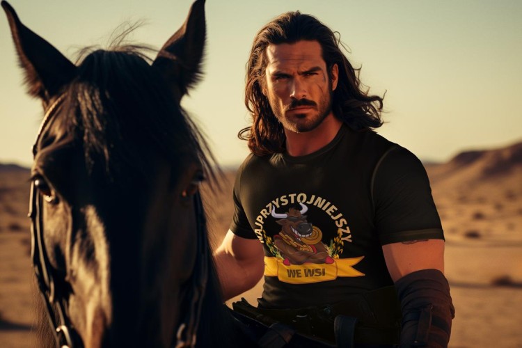 Koszulka dla Chłopaka modny prezent na Walentynki lub Urodziny stylowa koszulka z napisem Najprzystojniejszy we wsi (7).jpg