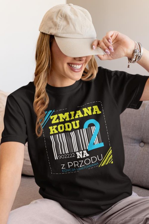 Koszulka damska dla kobiety 20 DWUDZIESTKĘ urodziny ZMIANA KODU NA 2 Z PRZODU (2).jpg