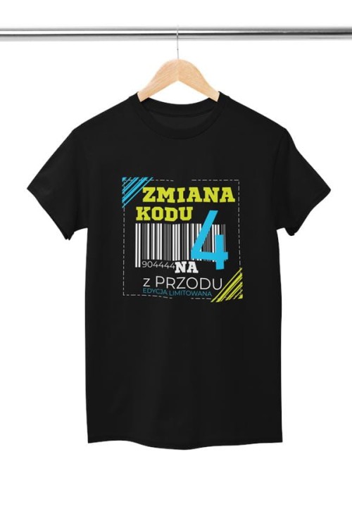Koszulka damska dla kobiety 40 CZTERDZIESTKĘ urodziny ZMIANA KODU NA 4 Z PRZODU (3).jpg