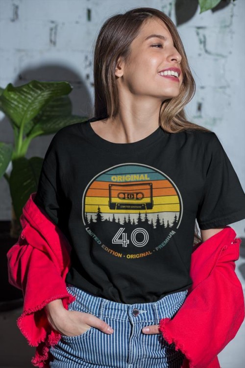 Koszulka damska dla kobiety na 40 CZTERDZIESTKĘ urodziny Original 40 premium edition (1).jpg