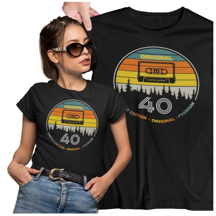 Koszulka damska dla kobiety na 40 CZTERDZIESTKĘ urodziny Original 40 premium edition (2).jpg