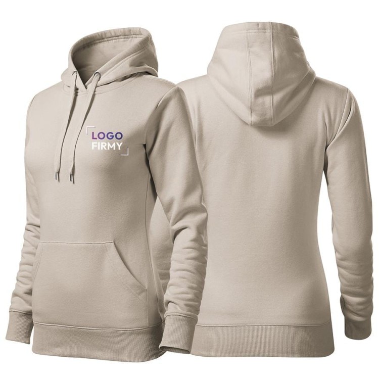 Bluza lodowo siwy damska z haftem nadrukiem na SERCU logo firmy 320g 414 kolor 51 bluza cape.jpg