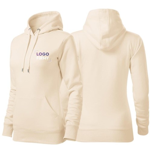 Bluza migdałowy damska z haftem nadrukiem na SERCU i PLECACH logo firmy 320g 414 kolor 21 blu.jpg
