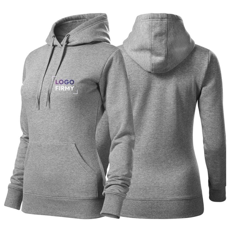 Bluza ciemnoszary melanż damska z haftem nadrukiem na SERCU logo firmy 320g 414 kolor 12 bluz.jpg