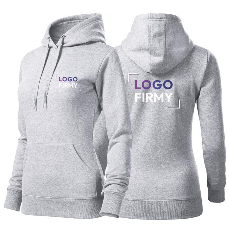 Bluza jasnoszary melanż damska z haftem nadrukiem na SERCU i PLECACH logo firmy 320g 414 kolor 03 bluza cape.jpg