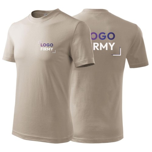 Koszulka lodowo siwa z krótkim rękawem z logo na sercu i plecach unisex z nadrukiem logo firmy 200g HEAVY110 kolor 51 koszulka krótki rękaw.jpg