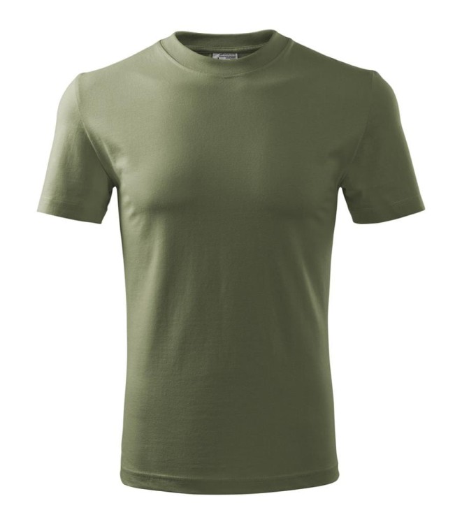 Koszulka z krótkim rękawem khaki unisex z haftem nadrukiem logo firmy 200g HEAVY110 kolor 09 koszulka krótki rękaw110_09_e_xl (2) (Copy).jpg