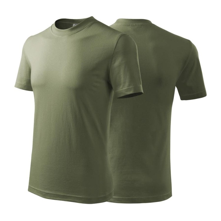 Koszulka z krótkim rękawem khaki unisex z haftem nadrukiem logo firmy 200g HEAVY110 kolor 09 koszulka krótki rękaw (Copy).jpg