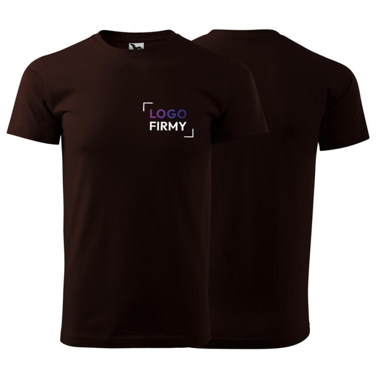 Koszulka kawowy z krótkim rękawem z logo na sercu unisex z nadrukiem logo firmy 200g HEAVY NEW 137 kolor 27 koszulka krótki rękaw (1).jpg