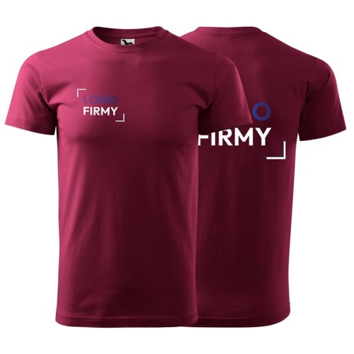 Koszulka garnet z krótkim rękawem z logo na sercu i plecach unisex z nadrukiem logo firmy 200g HEAVY NEW 137 kolor 86 koszulka krótki rękaw (1).jpg