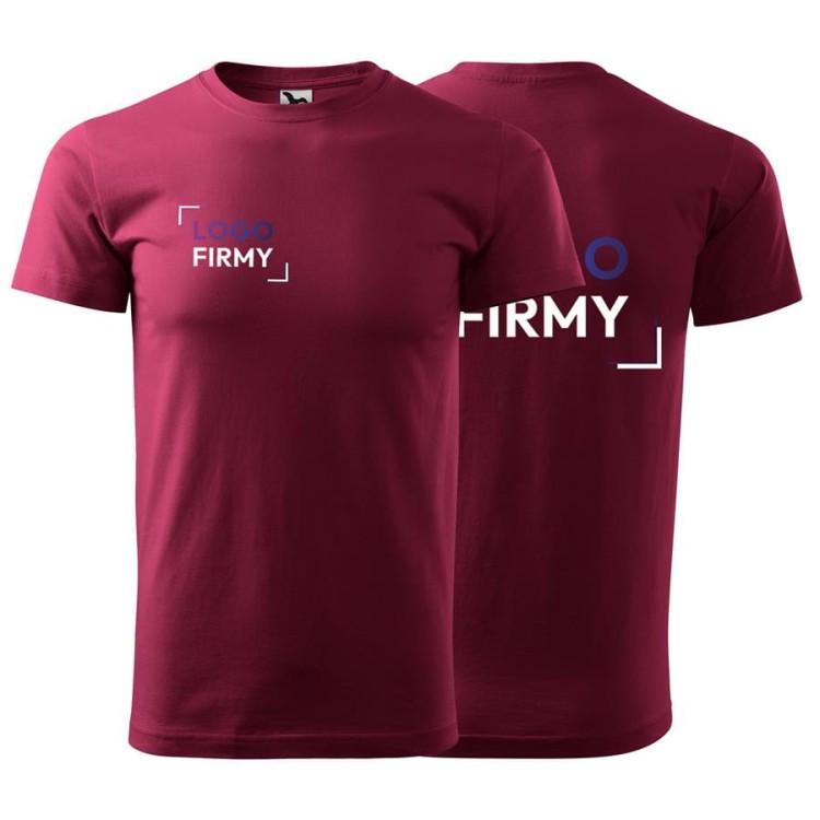 Koszulka garnet z krótkim rękawem z logo na sercu i plecach unisex z nadrukiem logo firmy 200g HEAVY NEW 137 kolor 86 koszulka krótki rękaw (1).jpg