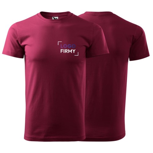 Koszulka garnet z krótkim rękawem z logo na sercu unisex z nadrukiem logo firmy 200g HEAVY NEW 137 kolor 86 koszulka krótki rękaw  (5).jpg