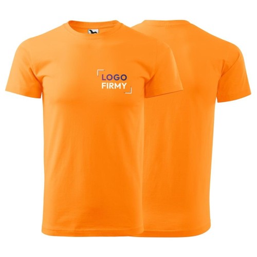 Koszulka mandarynkowy z krótkim rękawem z logo na sercu unisex z nadrukiem logo firmy 200g HEAVY NEW 137 kolor A2 koszulka krótki rękaw (3).jpg