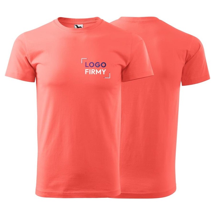 Koszulka coral z krótkim rękawem z logo na sercu unisex z nadrukiem logo firmy 200g HEAVY NEW 137 kolor A1 koszulka krótki rękaw (2).jpg