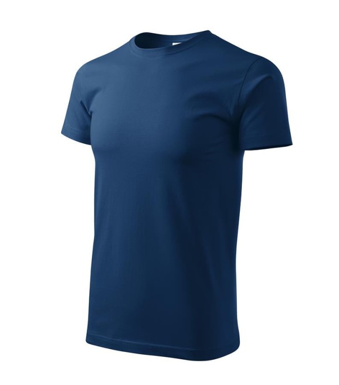 Koszulka ciemnoniebieski z krótkim rękawem z logo na sercu i plecach unisex z nadrukiem logo firmy 200g HEAVY NEW 137 kolor 87 koszulka kró (5).jpg