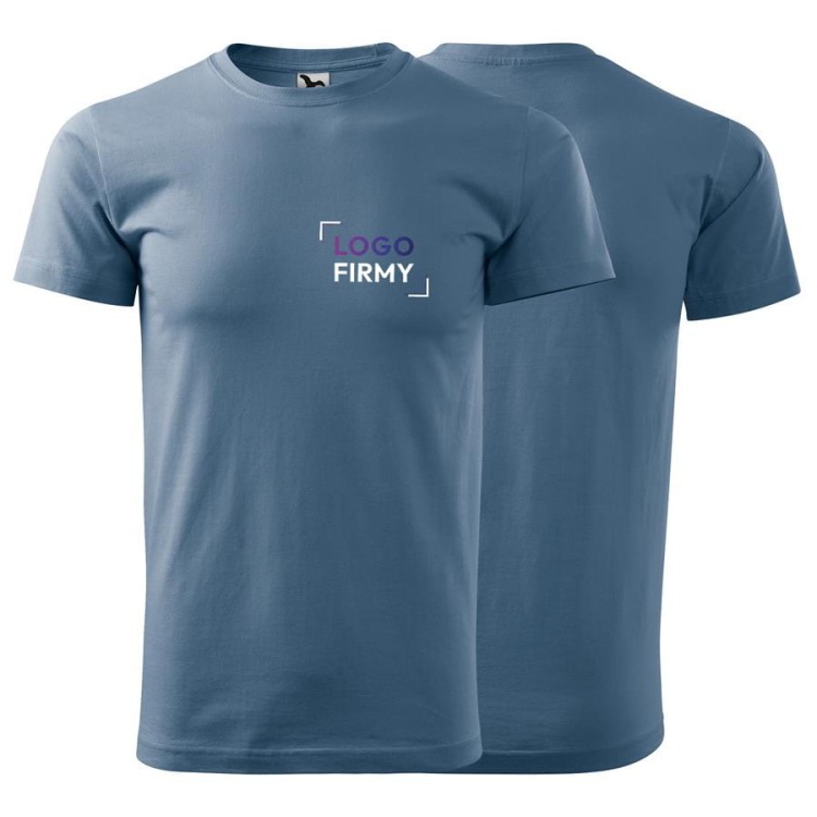 Koszulka denim z krótkim rękawem z logo na sercu unisex z nadrukiem logo firmy 200g HEAVY NEW 137 kolor 60 koszulka krótki rękaw (2).jpg