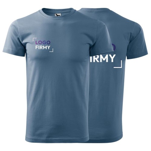 Koszulka denim z krótkim rękawem z logo na sercu i plecach unisex z nadrukiem logo firmy 200g HEAVY NEW 137 kolor 60 koszulka krótki rękaw (1).jpg