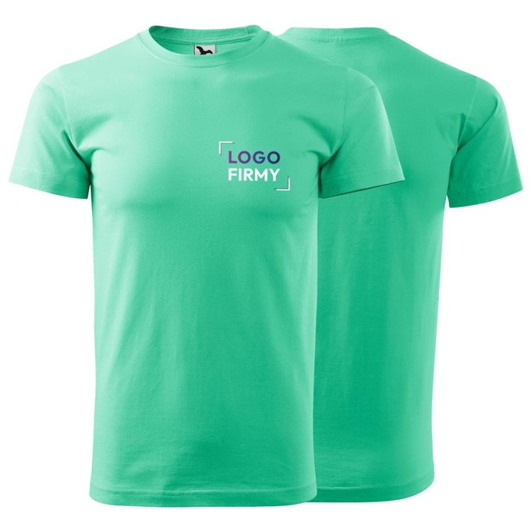 Koszulka miętowy z krótkim rękawem z logo na sercu unisex z nadrukiem logo firmy 200g HEAVY NEW 137 kolor 95 koszulka krótki rękaw (3).jpg