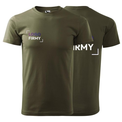 Koszulka military z krótkim rękawem z logo na sercu i plecach unisex z nadrukiem logo firmy 200g HEAVY NEW 137 kolor 69 koszulka krótki ręk (5).jpg