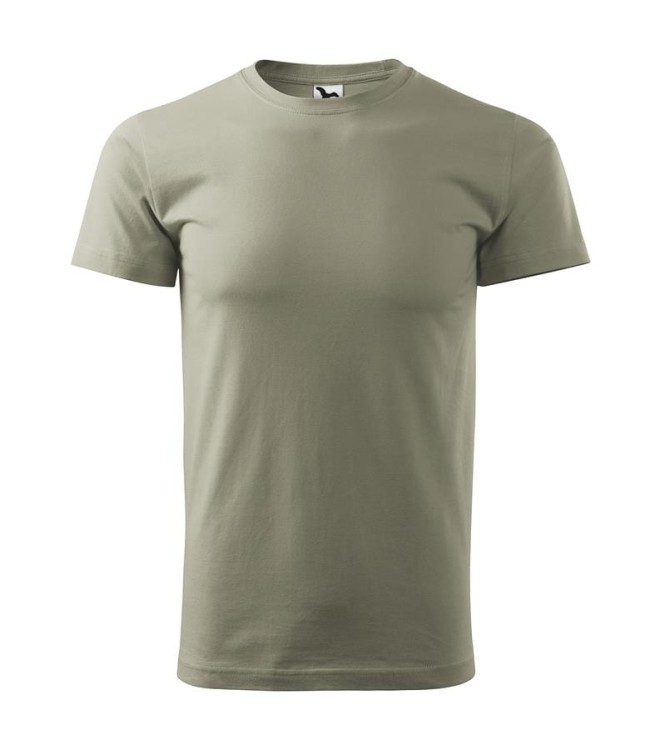 Koszulka jasny khaki z krótkim rękawem z logo na sercu unisex z nadrukiem logo firmy 200g HEAVY NEW 137 kolor 28 koszulka krótki rękaw (6).jpg