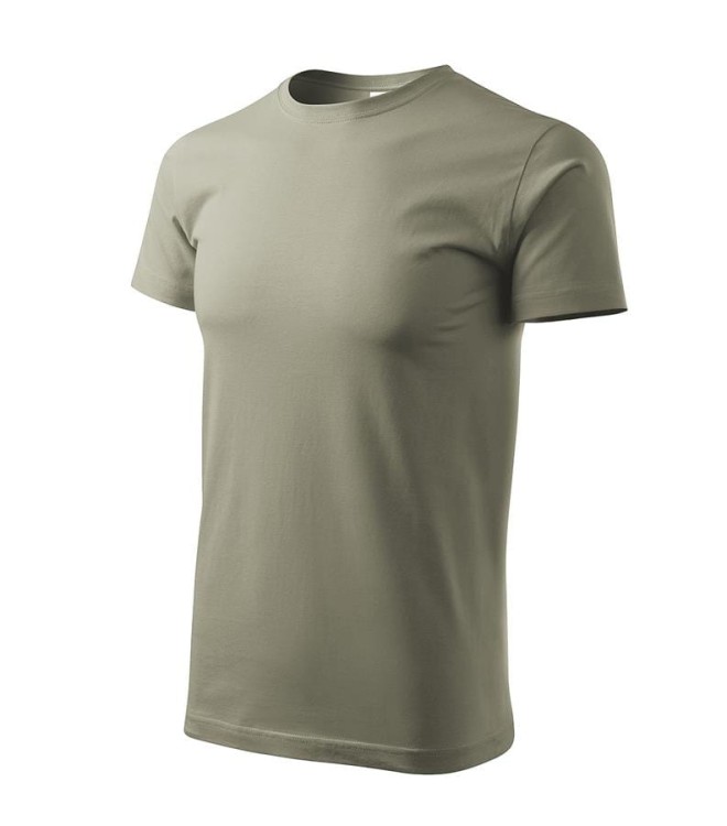 Koszulka jasny khaki z krótkim rękawem z logo na sercu i plecach unisex z nadrukiem logo firmy 200g HEAVY NEW 137 kolor 28 koszu (9).jpg