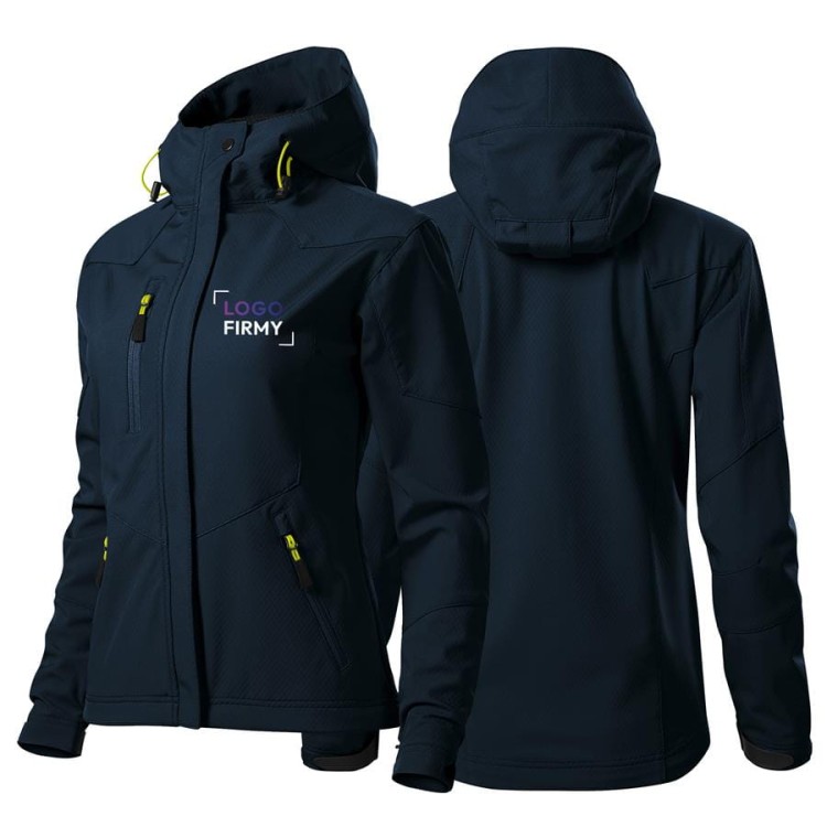 Kurtka czarna softshell Malfini damska z logo na sercu z nadrukiem logo firmy 280g 532 WSZYSTKIE KOLORY.jpg