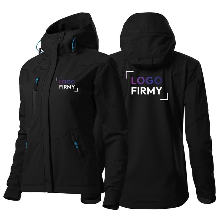 Kurtka czarna softshell Malfini damska z logo na sercu i plecach z nadrukiem logo firmy 280g 532 WSZYSTKIE KOLORY ( (3).jpg