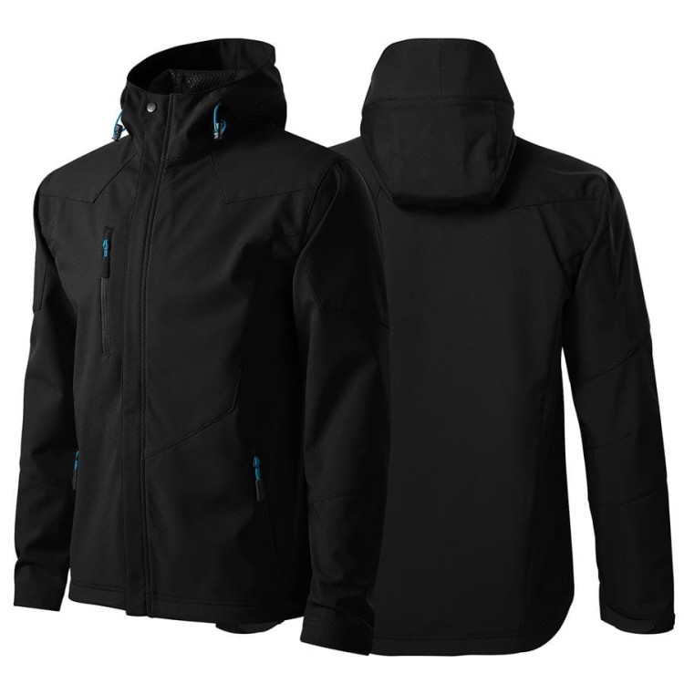 Kurtka czarna softshell Malfini męska z logo na sercu i plecach z nadrukiem logo firmy 280g 531 kolor 01.jpg