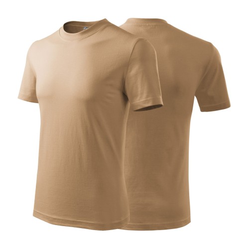 Koszulka z krótkim rękawem piaskowy unisex z haftem nadrukiem logo firmy 200g HEAVY110 kolor 08 koszulka krótki rękaw.jpg