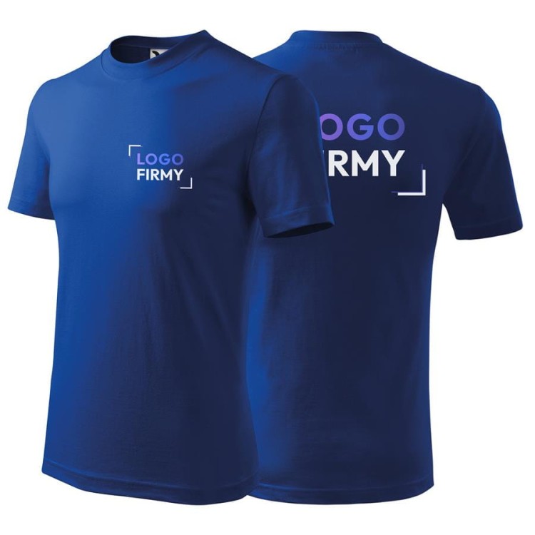 Koszulka czarna z krótkim rękawem z logo na sercu i plecach unisex z nadrukiem logo firmy 200g HEAVY110 koszulka kr (3).jpg