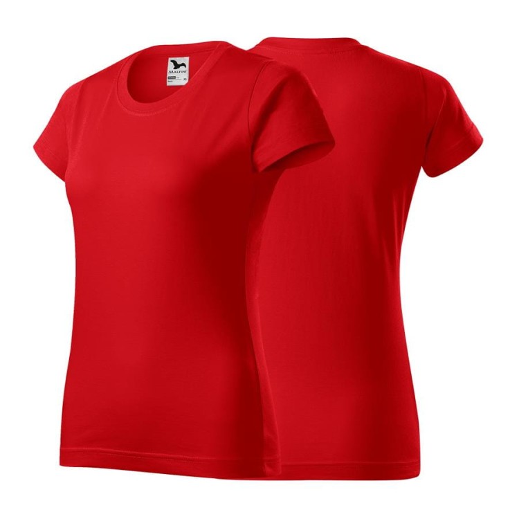 Koszulka czarna z krótkim rękawem z logo na sercu damska z nadrukiem logo firmy 160g BASIC134 koszulka krótki rękaw WSZYST (11).jpg