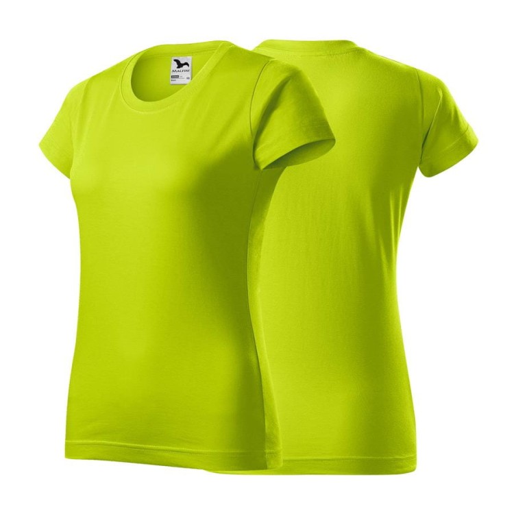 Koszulka czarna z krótkim rękawem z logo na sercu damska z nadrukiem logo firmy 160g BASIC134 koszulka krótki rękaw WSZYST (24).jpg