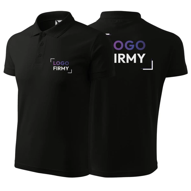 Koszulka czarna polo z logo na sercu i plecach męska z nadrukiem logo firmy 200g 203 koszulka polo WSZYSTKIE KOLORY (11).jpg