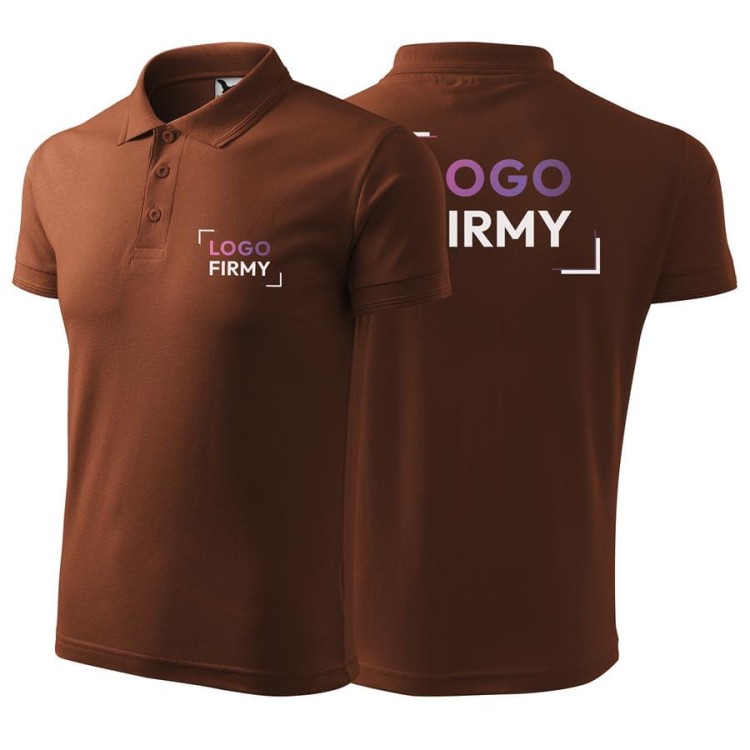 Koszulka czarna polo z logo na sercu i plecach męska z nadrukiem logo firmy 200g 203 koszulka polo WSZYSTKIE KOLORY (12).jpg