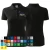 Koszulka czarna polo z logo na sercu damska z nadrukiem logo firmy 200g 210 koszulka polo WSZYSTKIE KOLORY.webp