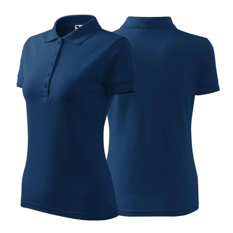 Koszulka czarna polo z logo na sercu damska z nadrukiem logo firmy 200g 210 koszulka polo WSZYSTKIE KOLORY (6).jpg