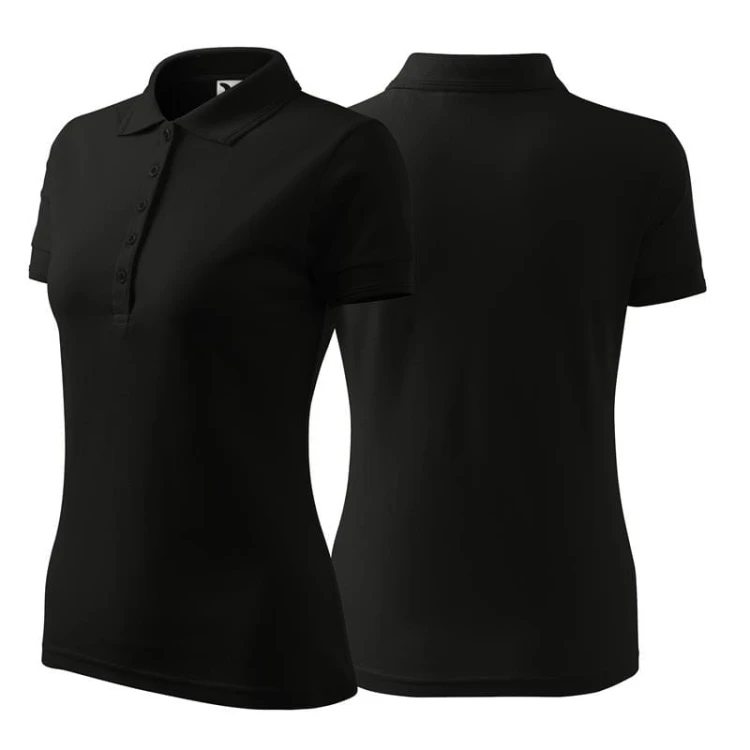 Koszulka czarna polo z logo na sercu damska z nadrukiem logo firmy 200g 210 koszulka polo WSZYSTKIE KOLORY (10).jpg