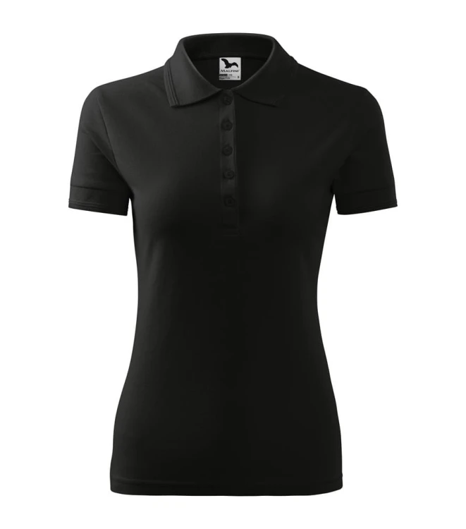 Koszulka czarna polo z logo na sercu damska z nadrukiem logo firmy 200g 210 koszulka polo WSZYSTKIE KOLORY (35).jpg