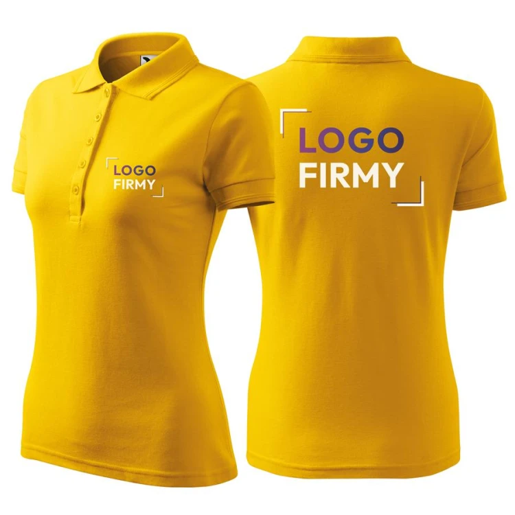 Koszulka czarna polo z logo na sercu i plecach damska z nadrukiem logo firmy 200g 210 koszulka polo WSZYSTKIE KOLORY (1).jpg