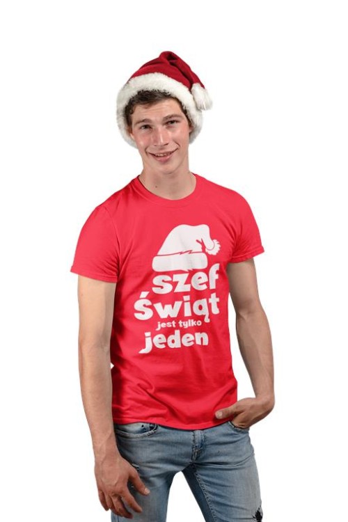 Koszulka świąteczna Szef świąt jest tylko jeden.jpg