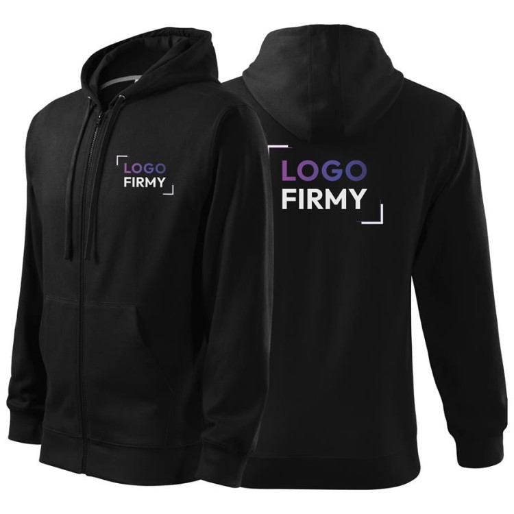 Bluza czarna męska z logo na sercu i plecach z nadrukiem logo firmy 300g 410 bluza trendy zipper WSZYSTKIE KOLORY ( (5).jpg