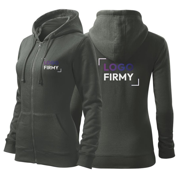 Bluza czarna damska z logo na sercu i plecach z nadrukiem logo firmy 300g 411 bluza trendy zipper WSZYSTKIE KOLORY  (5).jpg