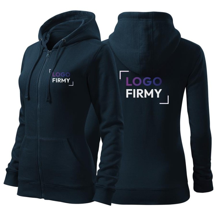 Bluza czarna damska z logo na sercu i plecach z nadrukiem logo firmy 300g 411 bluza trendy zipper WSZYSTKIE KOLORY  (9).jpg